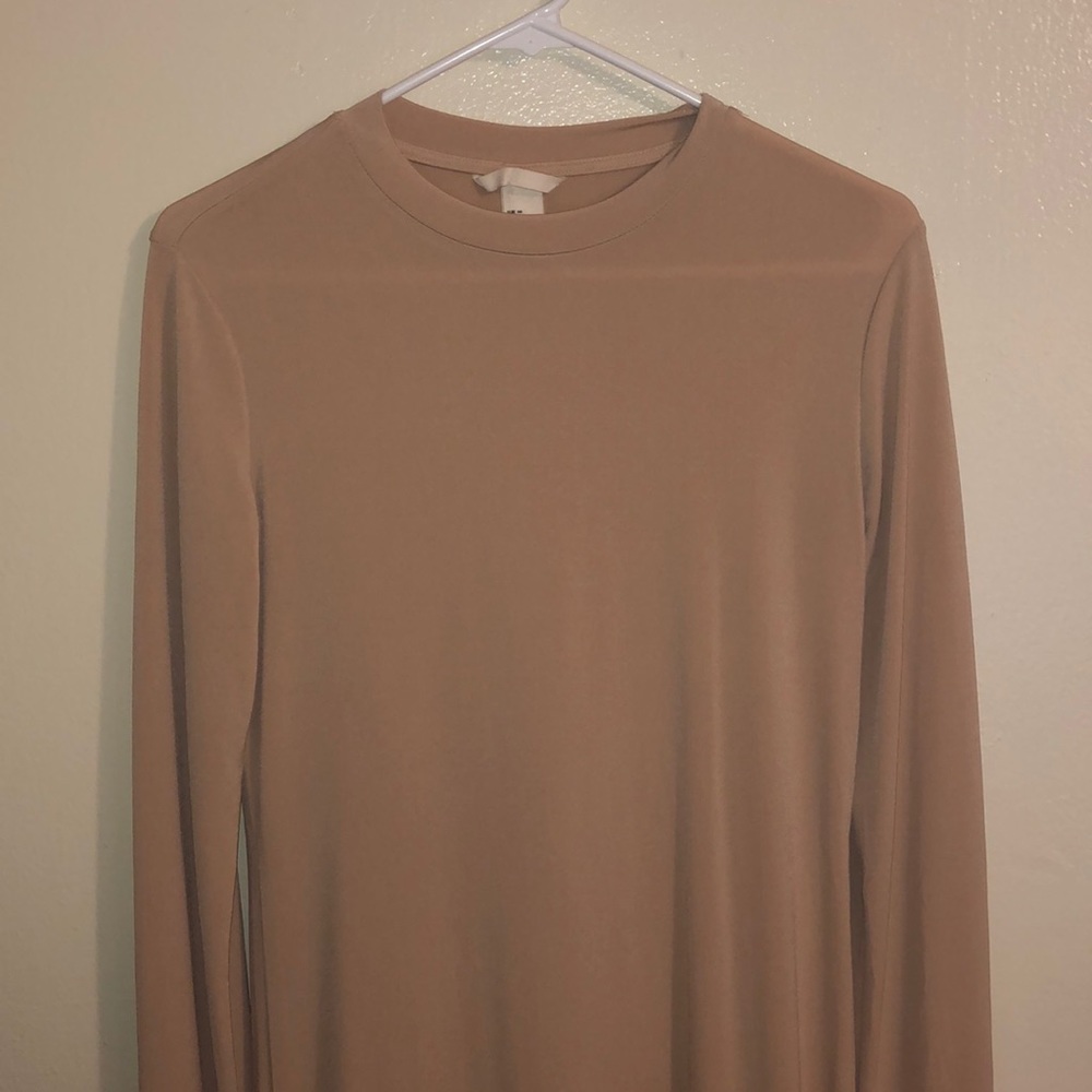 H&M Nude Bodycon Midi Dress